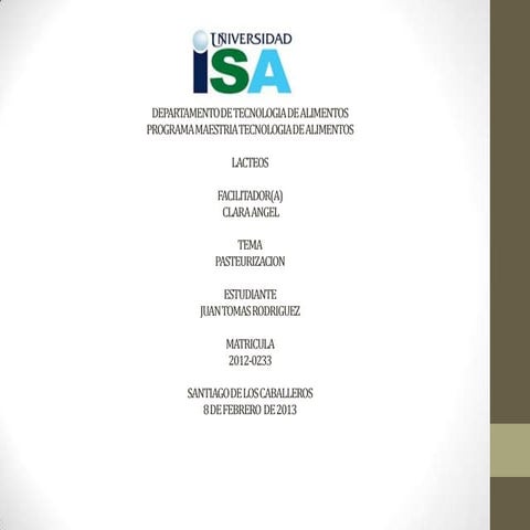 Pasteurizacion 1