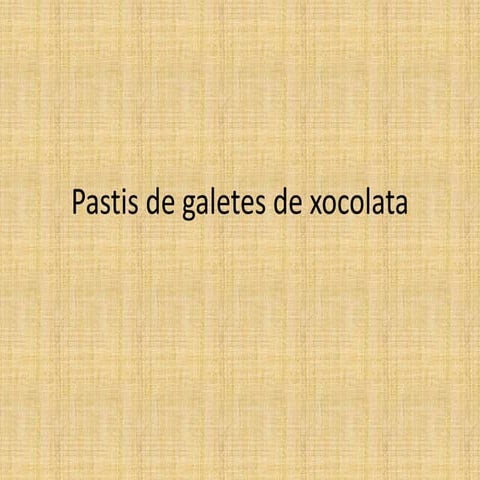 Pastis de galetes de xocolata