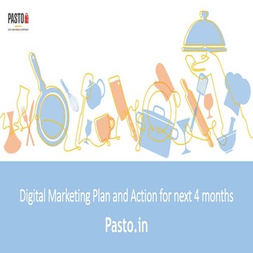 Digital Marketing Plan and Action for Next 4 Month