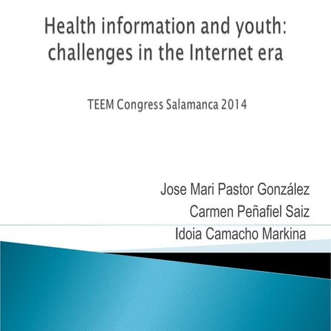 Health information and youth: challenges in the Internet age