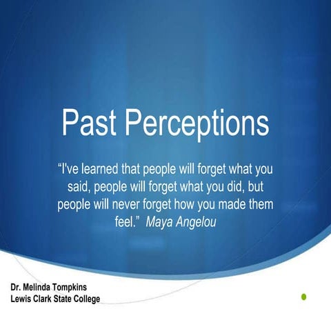 Past perceptions canvas