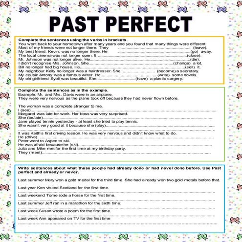 Past Perfect 