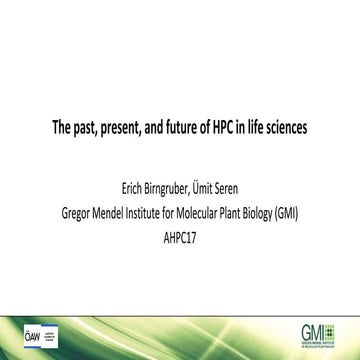 Past, present, and future of HPC in life sciences