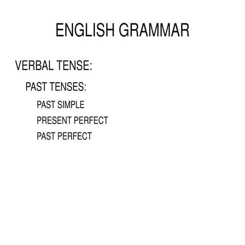 Past simple | PPT
