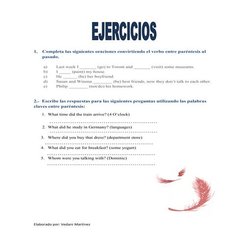 Past simple | PDF