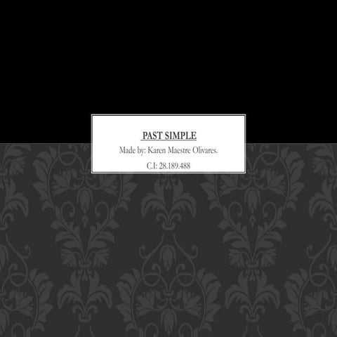 Past simple - Karen M