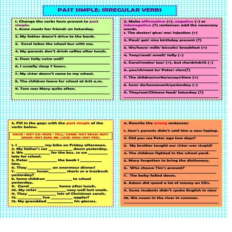 Past simple irregular verbs | DOC