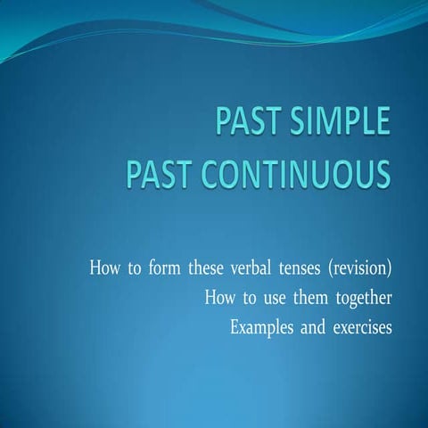 Past simple   past continuous (3º eso)