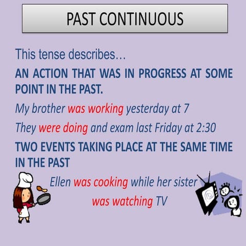 Past simple vs past continuous