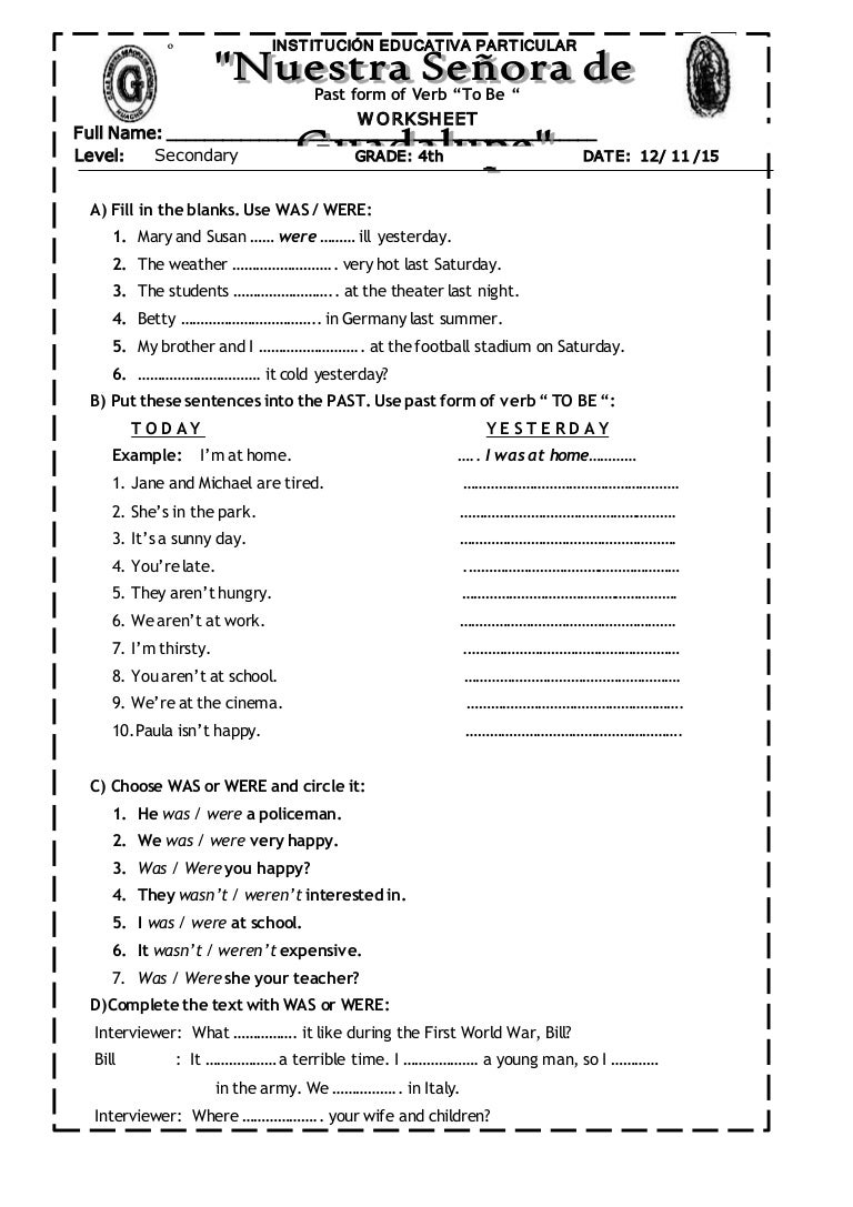 past-simple-worksheet