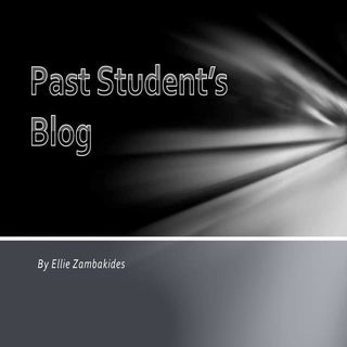 past Past student’s blog