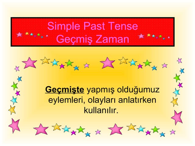 Past tense