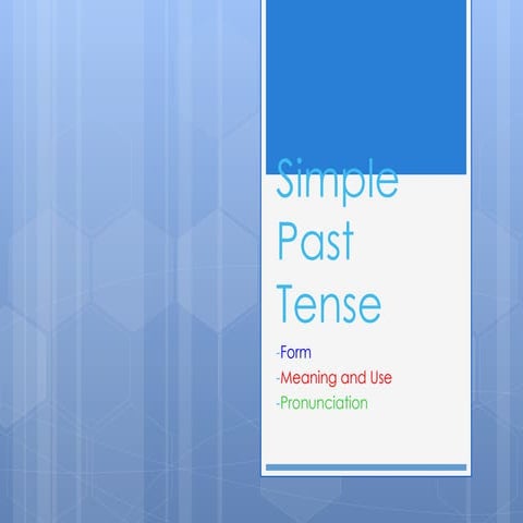 Past tense ppt