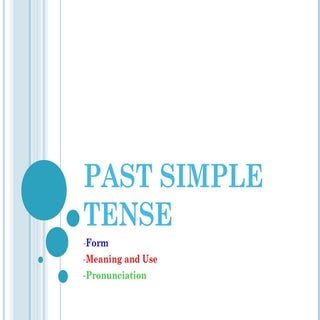 More Past Tense 