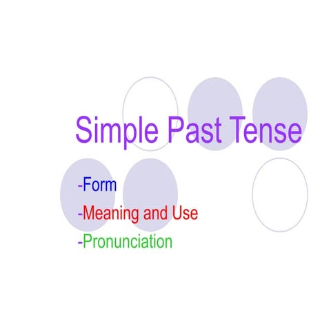 Past tense ppt