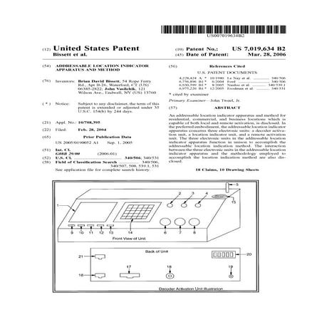 Addressable Location Indicator Apparatus and Method