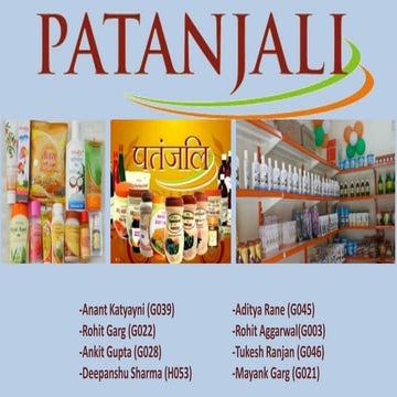 Patanjali Analysis