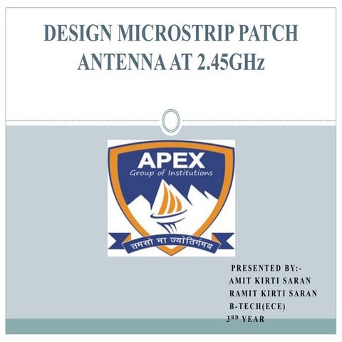 MicroStrip Patch Antenna