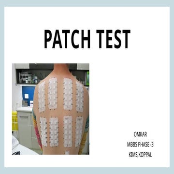 PATCH TEST.pptx including all important information | PPTX