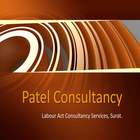PF, ESI, Factory & Labour Law Consultant Services - Patel Consultancy