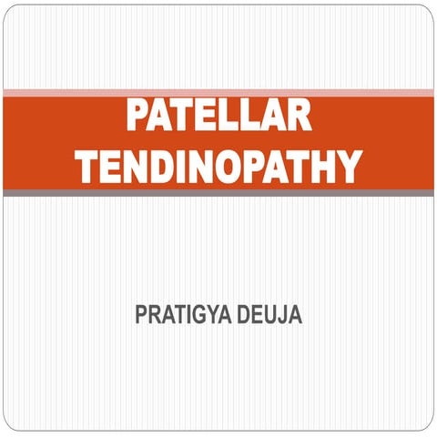 Patellar tendinopathy