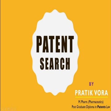 Patent search