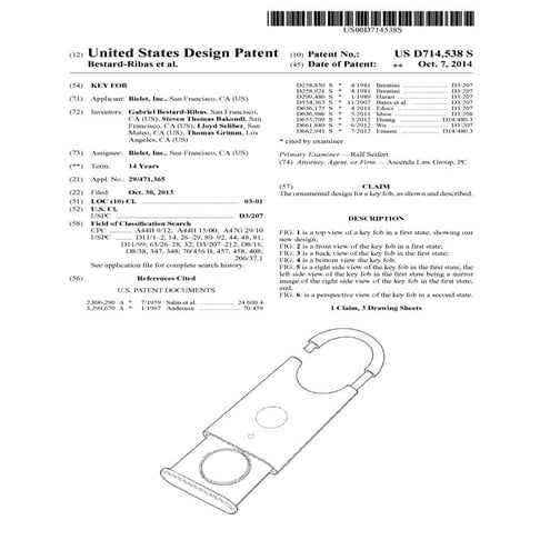 Patent US D714,538 S