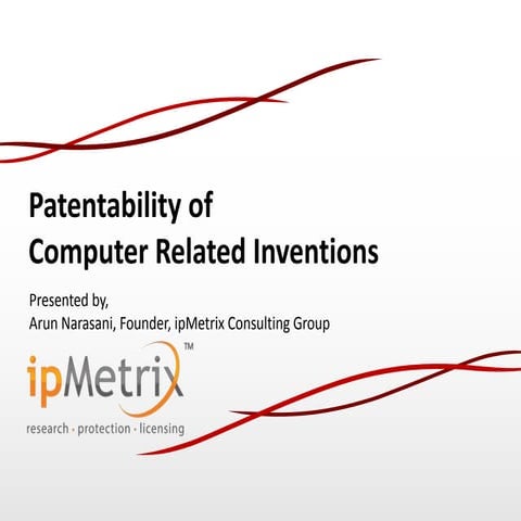 Patentability of Computer Related Inventions (CRIs) in India