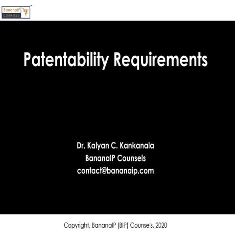 Patentability Requirements