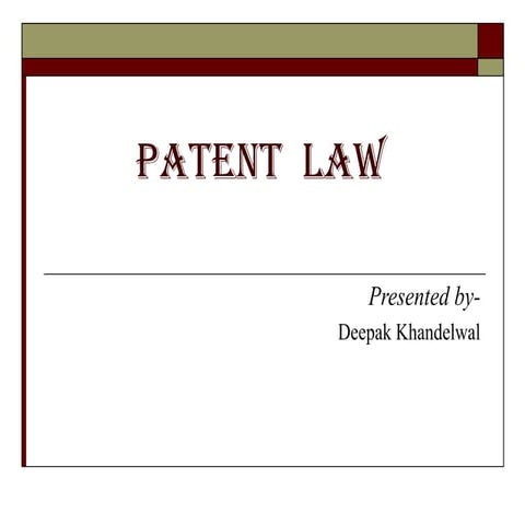 Patent act