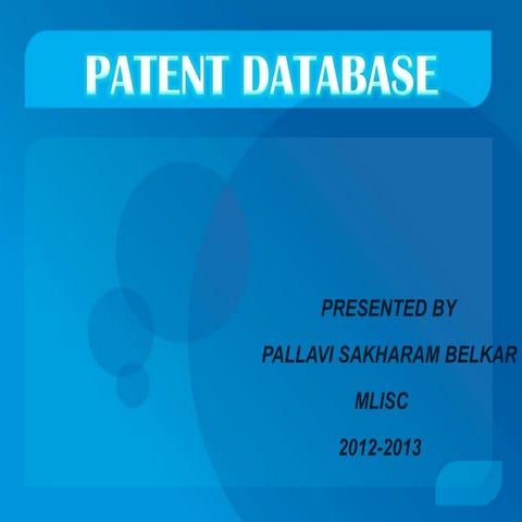 Patent database