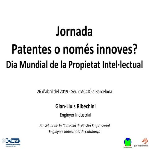 Patentes o només innoves?