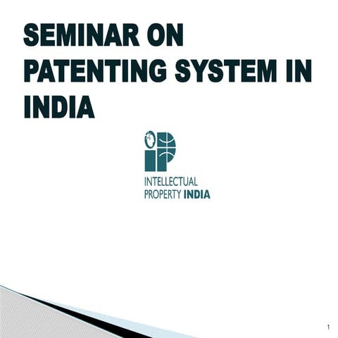 patenting system in India-importance and applications