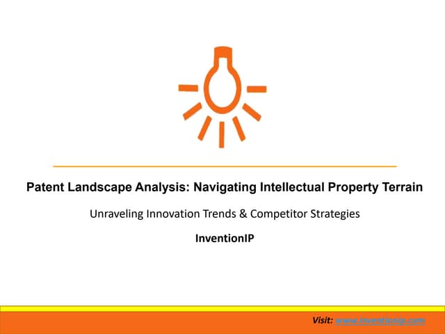 Patent Landscape Analysis & Search Report Services | InventionIP | PDF