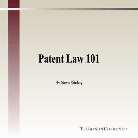 Patent Law 101
