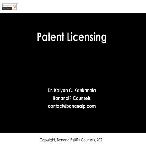 Patent Licensing