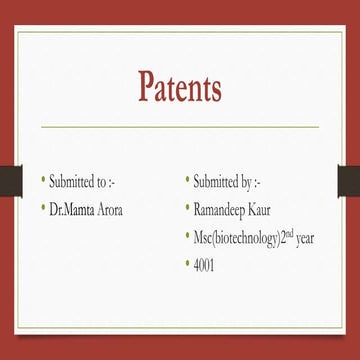 Patents