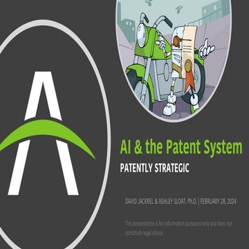 Patents and AI: Current Tools, Future Solutions