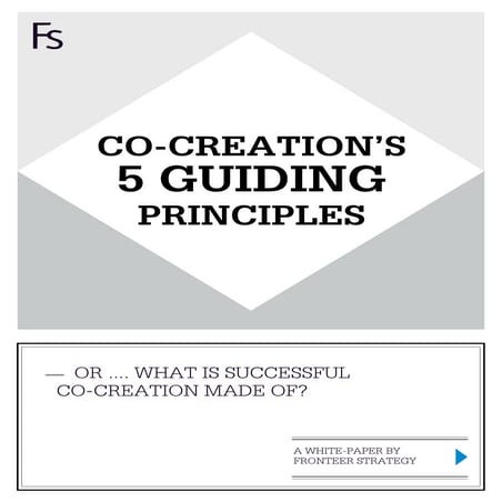 Co-Creation 5 Guiding Principles