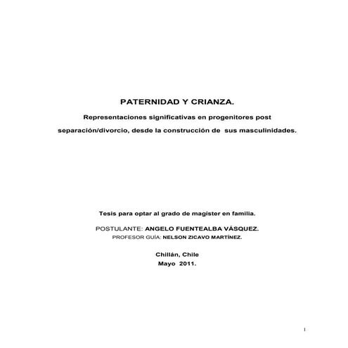 Paternidad y Crianza