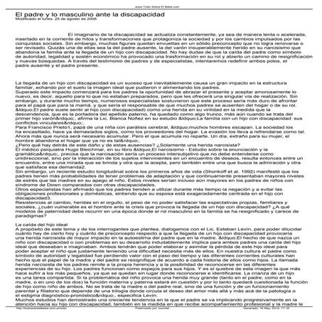 Paternidad y discapcidad