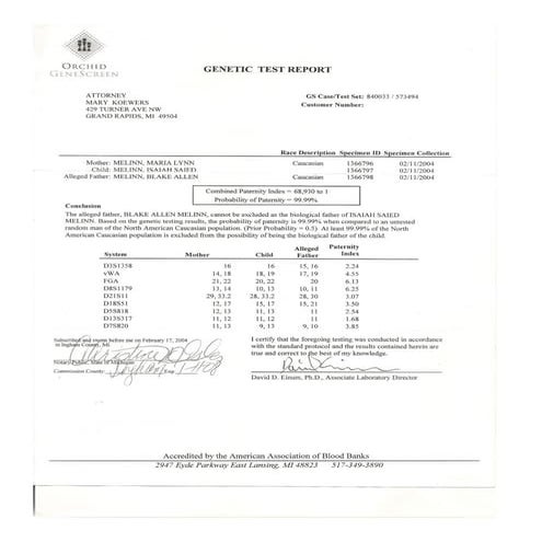 Paternity test | PDF