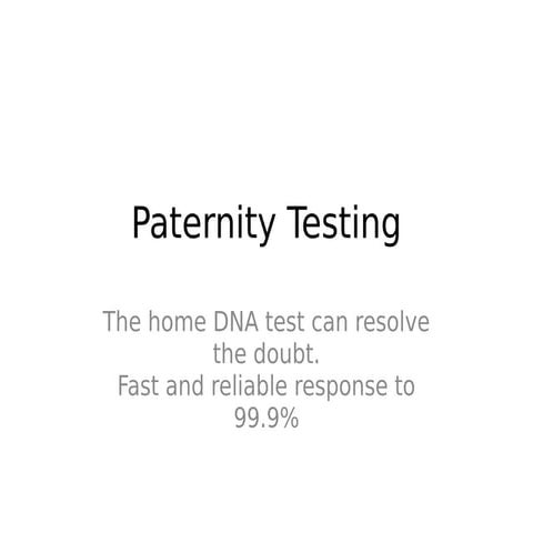 Paternity Testing Services Waco
