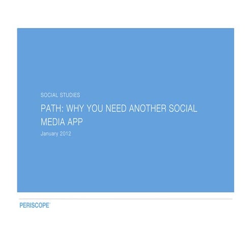 Path: Why you need another social media app