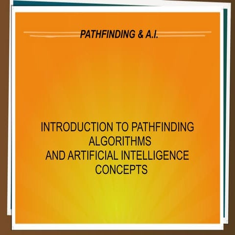 Pathfinding algorithms | PPT