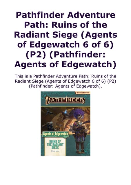 Pathfinder Adventure Path: Assault On Hunting Lodge Seven – Fantasy-Abenteuer Für Rollenspieler