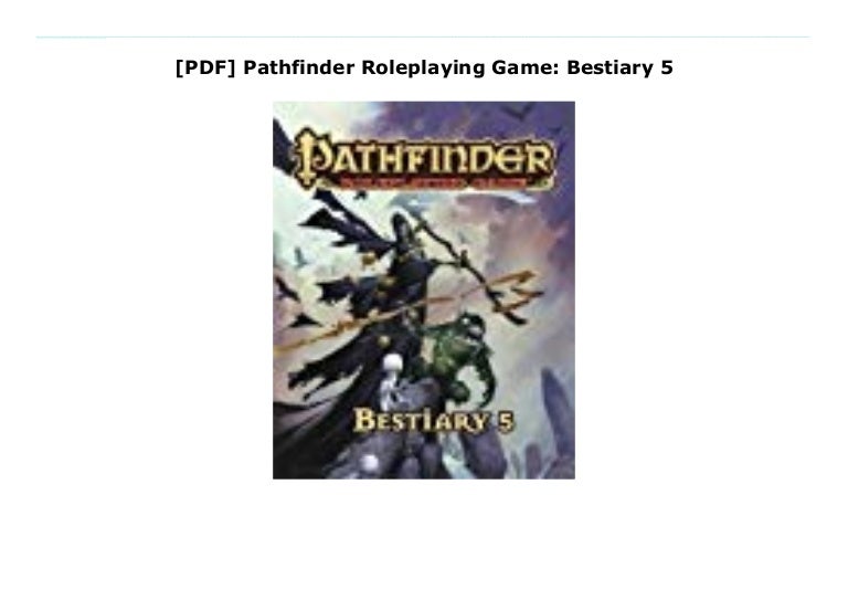 pathfinder roleplaying bestiary pdf