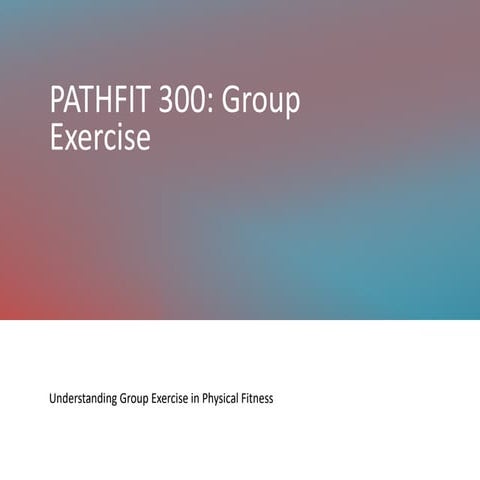 Group exercise | PDF