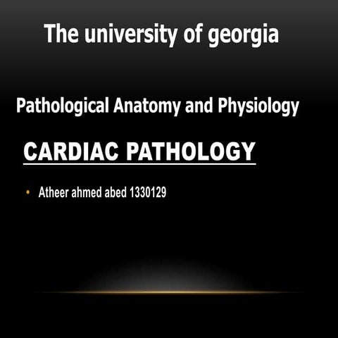 cardiac pathology