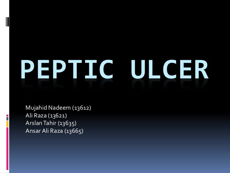 Pathophysiology Of Peptic Ulcer In Flow Chart